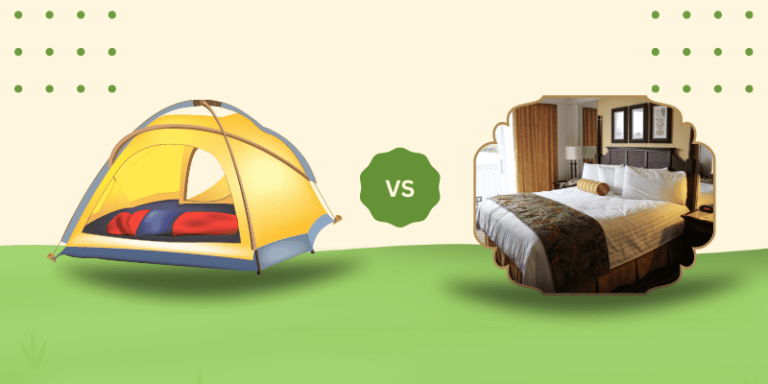 Camping vs staying in a hotel