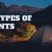 What are the 4 types of tents?